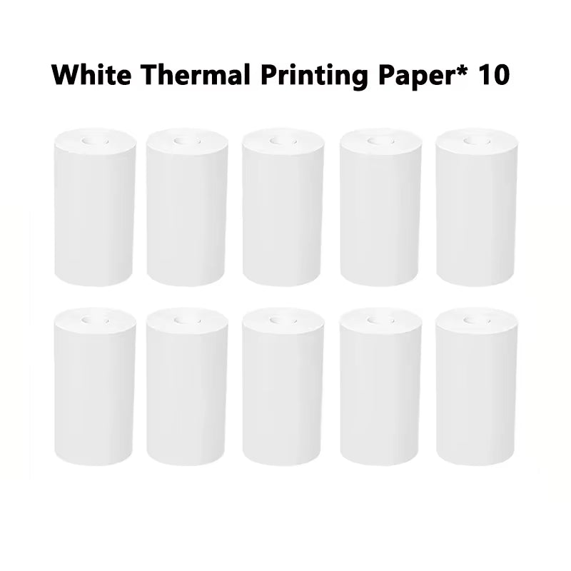 58Mm Mini Portable Thermal Printer Cat Shapes Lightweight Wireless Photo Label Memo Wrong Question Printing USB Cable Printer