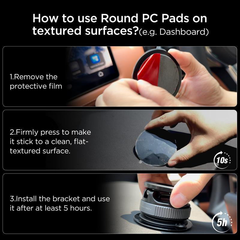 MSXTTLY Foldable Vacuum Magnetic Suction Phone Holder | 360° Rotatable & Adjustable Magnetic Design | Superior Grip on Smooth Surfaces Smartphone Cellphone
