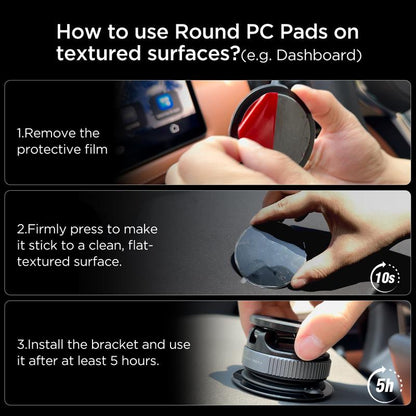 MSXTTLY Foldable Vacuum Magnetic Suction Phone Holder | 360° Rotatable & Adjustable Magnetic Design | Superior Grip on Smooth Surfaces Smartphone Cellphone
