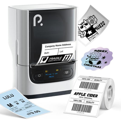 PM220S Label Machine, Mini Thermal Barcode Label Printer Bluetooth Portable Suitable for Various Scenarios, with Phones & Computers, Springtok