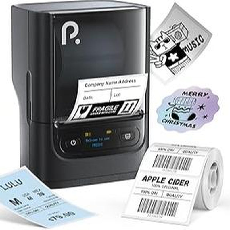 PM220S Label Machine, Mini Thermal Barcode Label Printer Bluetooth Portable Suitable for Various Scenarios, with Phones & Computers, Springtok